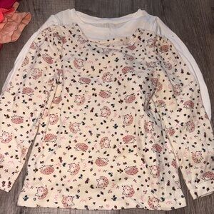 Lot of size 4 girls clothes tops shirts sweater tie dye